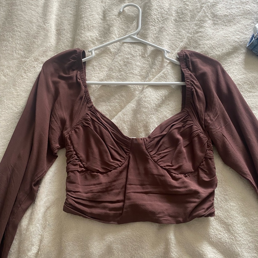 Pacsun Long Sleeve Crop Top